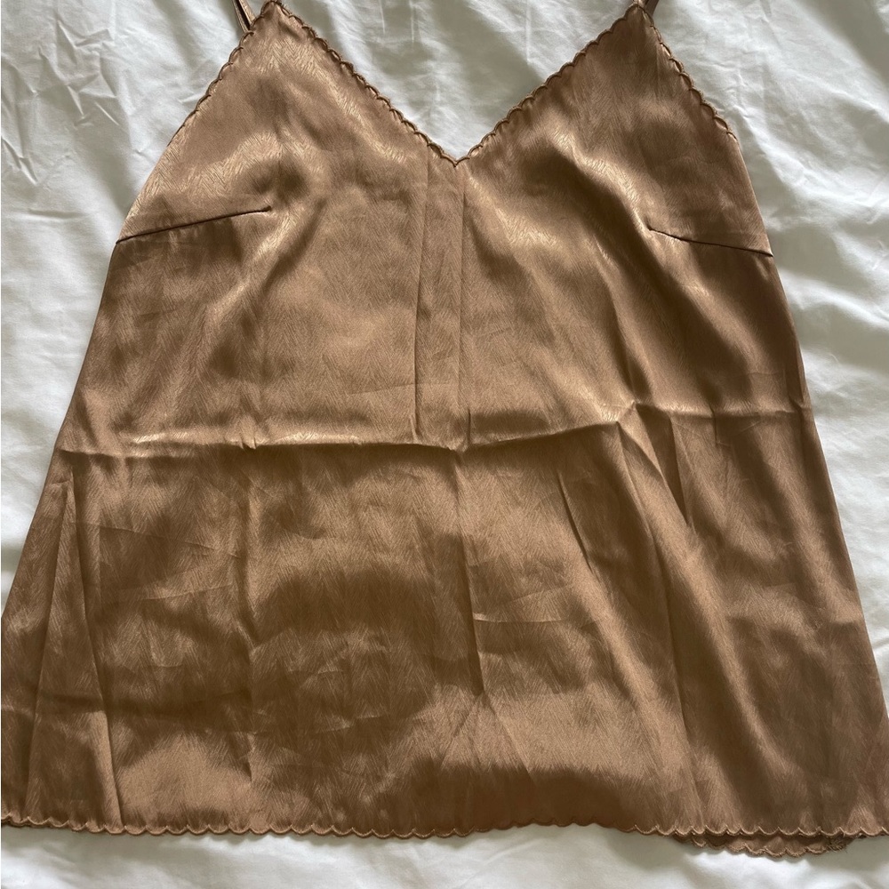 Silky Camel tank top